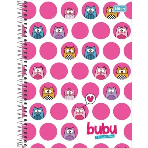 CADERNO UNIVERSITÁRIO CAPA DURA ESPIRAL 80FLS BUBU TILIBRA