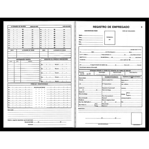 LIVRO REGISTRO DE EMPREGADO 50FLS SÃO DOMINGOS