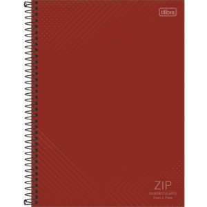 CADERNO 96FLS 0,7x0,7 QUADRICULADO UNIVERSITÁRIO CAPA DURA ESPIRAL ZIP TILIBRA