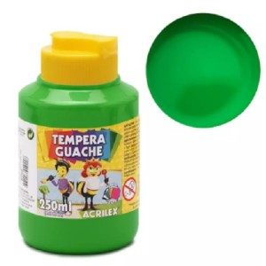 TINTA GUACHE VERDE FOLHA 510 DE 250ML ACRILEX