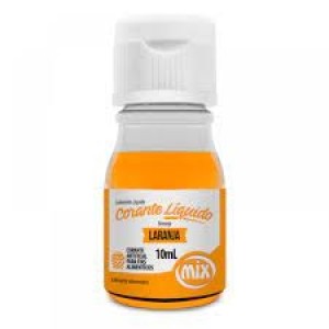 ANILINA CORANTE ALIMENTAR LÍQUIDO LARANJA 10ML MIX