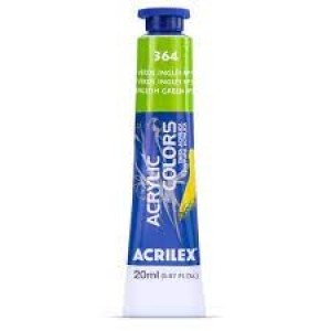 TINTA ACRÍLICA BISNAGA 20ML 364 VERDE INGLÊS Nº5 ACRILEX