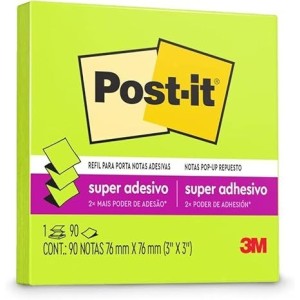 POST-IT POP UP VERDE NEON 76x76 90FLS 3M