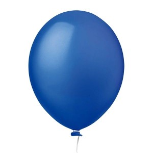 BALÃO BEXIGA Nº 08 AZUL ESCURO C/50 UNIDADES HAPPY DAY