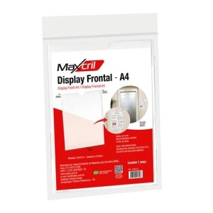 QUADRO MULTIUSO A4 FRONTAL CRISTAL MAXCRIL