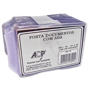 PORTA DOCUMENTOS 65X90MM P-6 C/100 UNIDADES ACP
