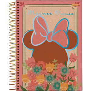 CADERNO 160FLS 10 MATÉRIAS UNIVERSITÁRIO CAPA DURA ESPIRAL MICKEY/MINNIE KRAFT JANDAIA