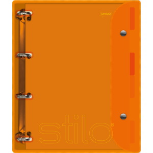 FICHÁRIO 200FLS UNIVERSITÉRIO CAPA PLÁSTICA LARANJA NEON JANDAIA