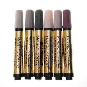 CANETA PROFISSIONAL 6 CORES CINZA REFERENCIA 645 MAGIC COLOR