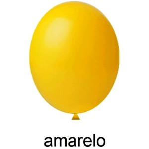 BEXIGA AMARELA Nº9 COM 50 UNIDADES HAPPY DAY